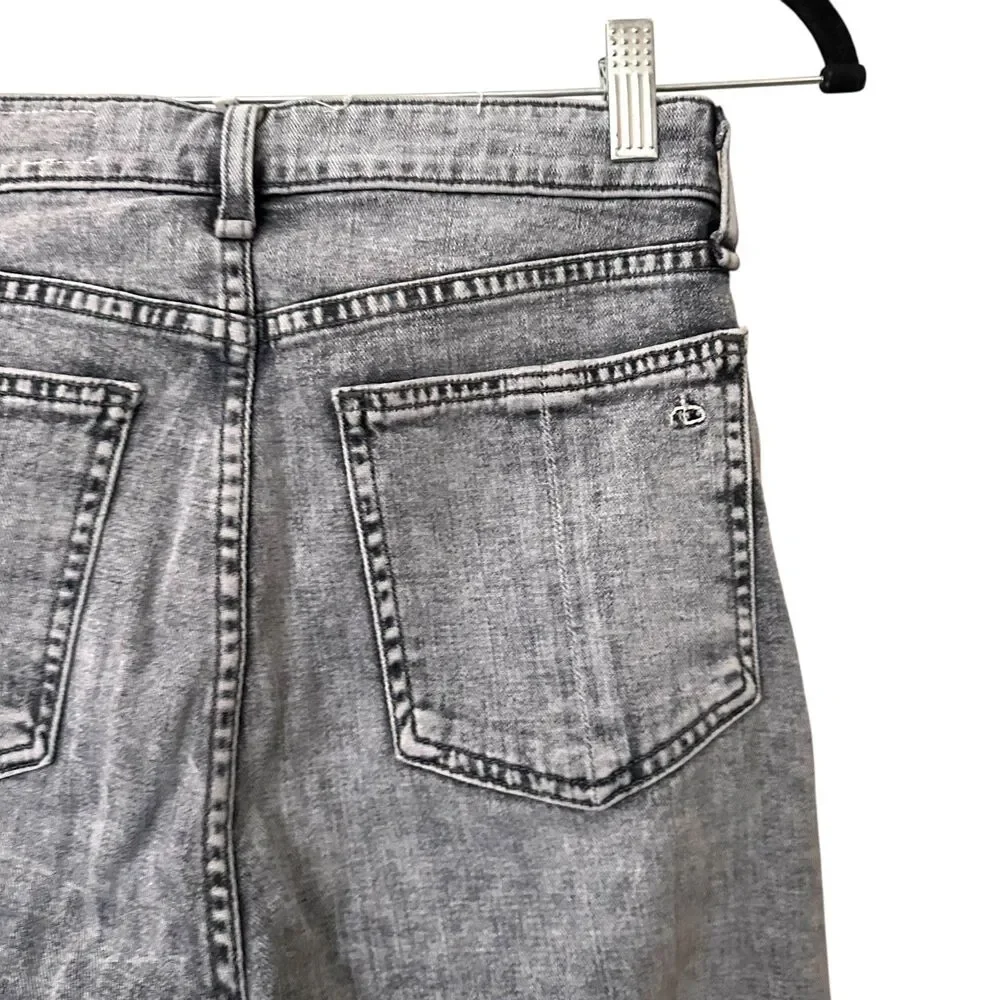 RAG & BONE Nina High Rise Ankle Cigarette Denim Dusty‎ Trail Sz 25